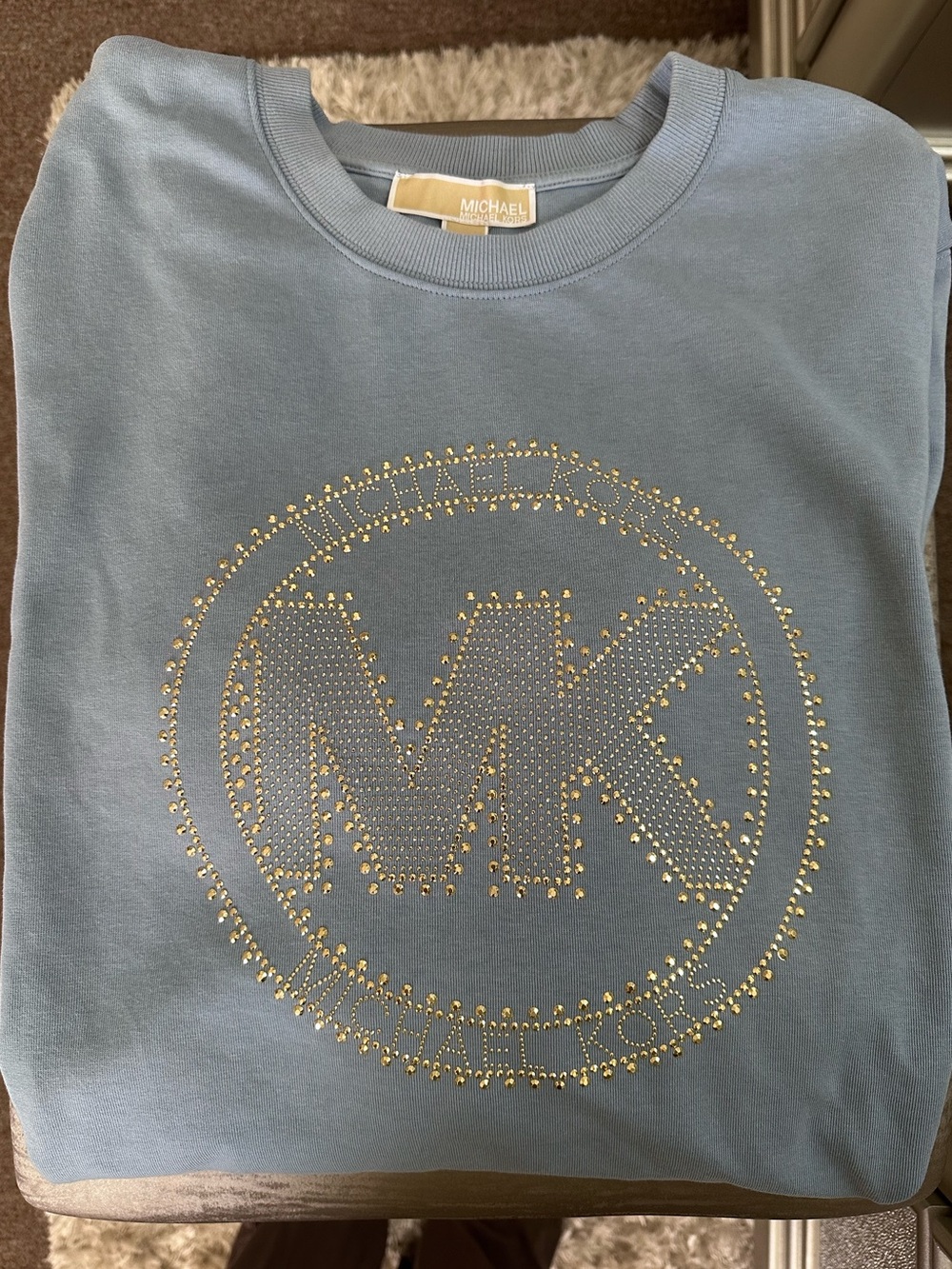Women’s Michael Kors Blue Crewneck Sweatshirt Worn Once